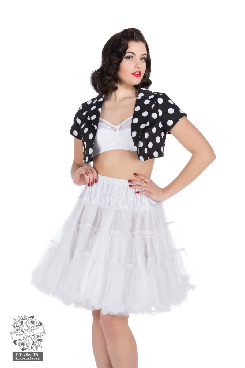 Black White Big Dot Bolero